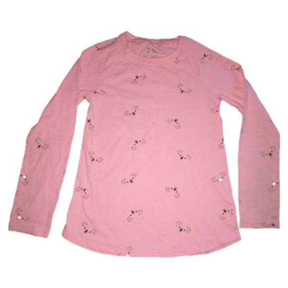 Justice Other - Justice Pink Koala Print Girls Size 6-7 Lounge Sleep Top Long Sleeved T
